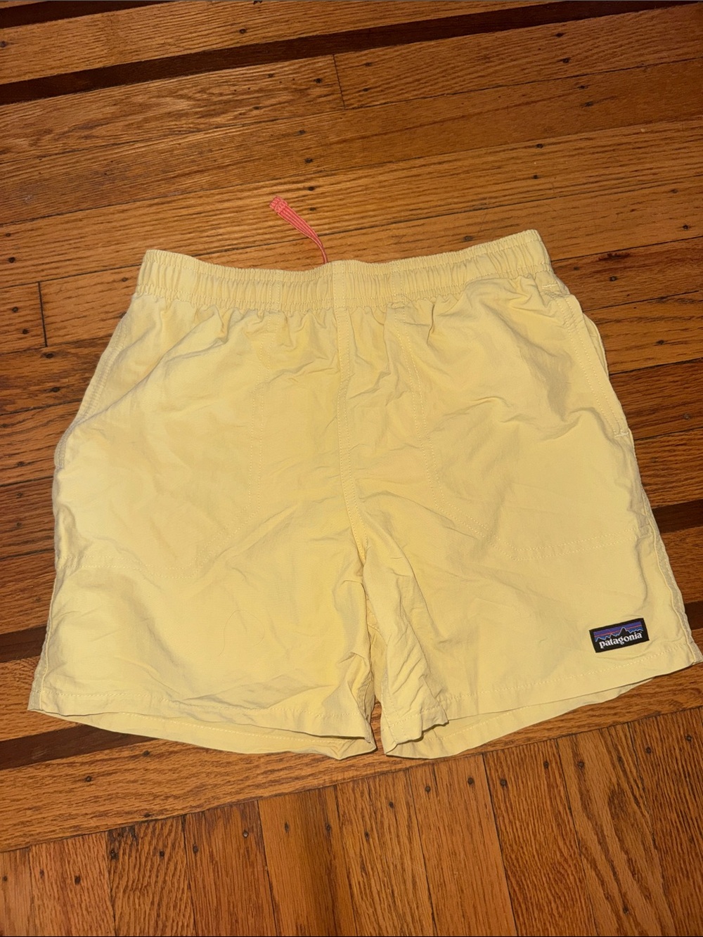 Patagonia Pale Yellow Swim Trunks